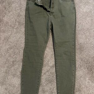 Olive Green Women's Jeans